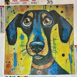 313- Colorful Dog Diamond Art Kit